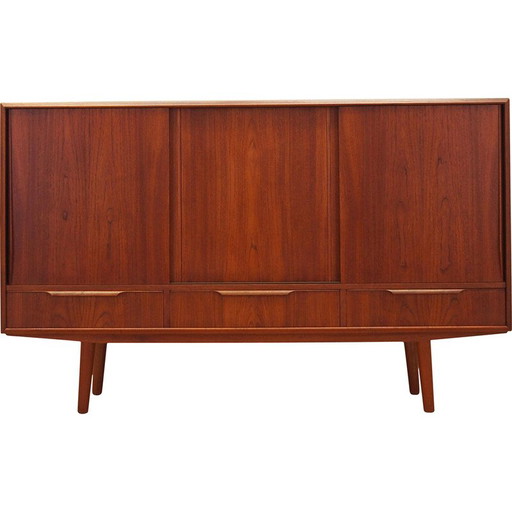 Buffet haut vintage en teck, Danemark 1970