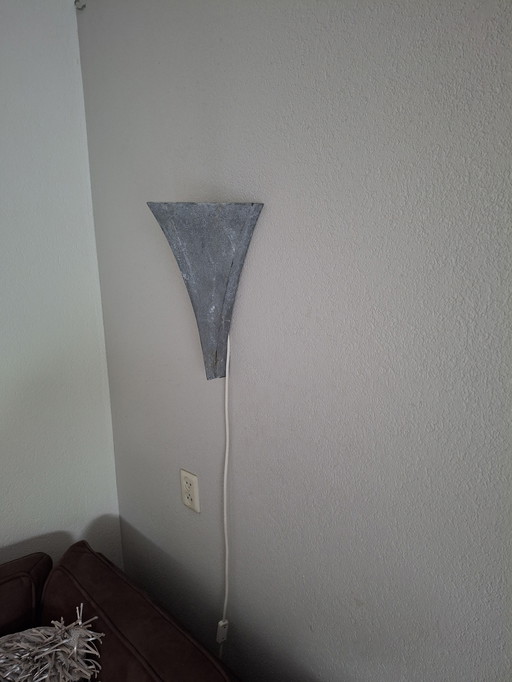 6 metal art deco wall lamps