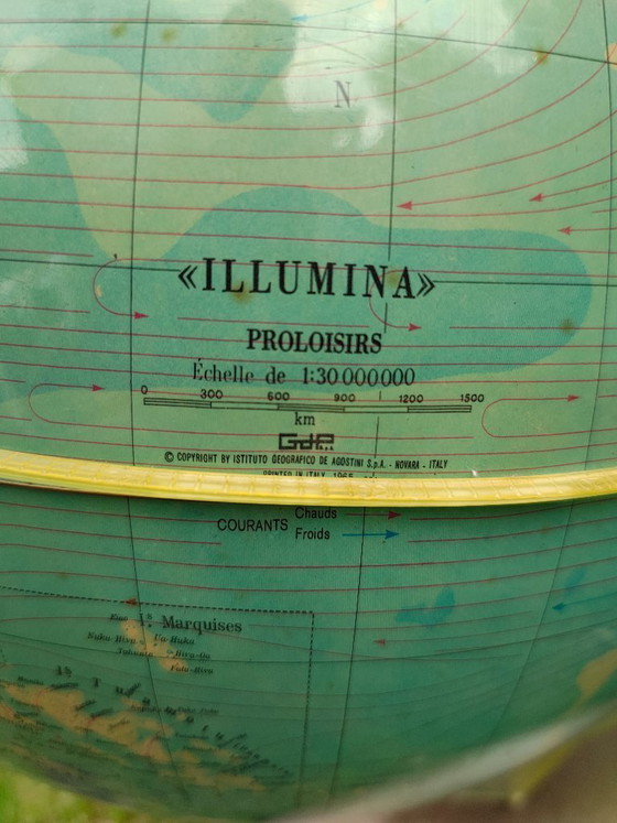 Image 1 of Globo terráqueo Illumina Proloisirs antiguo, Italia 1965