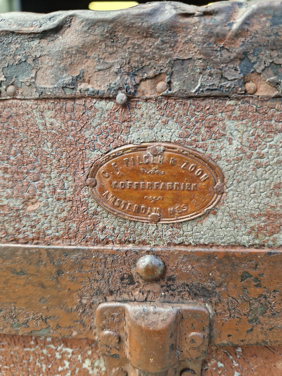 Image 1 of Cassa da cabina antica Bara da nave