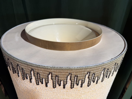 Lampadaire vintage – Metal, Textile (photo 4 of 6)