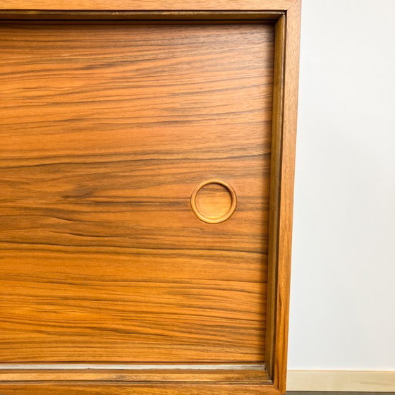 Image 1 of Sideboard by Lothar Wegner, walnut with black formica top, 1960s