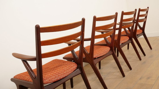Image 1 of Set of 4 Danish teak dining chairs | 1960s