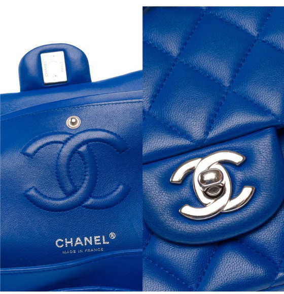 Image 1 of Borsa CHANEL Timeless/Classique in Cuir Bleu - 103333