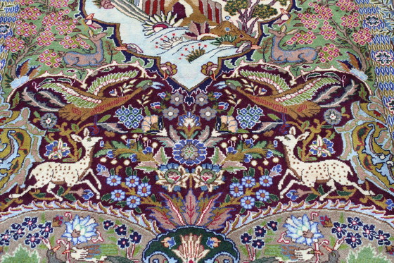 Image 1 of Tapis persan original noué à la main Kashmar Fein Paradise Design 384 X 302 cm Top Condition