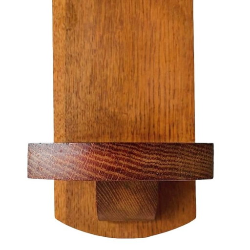 Console gothique vintage en bois de chêne