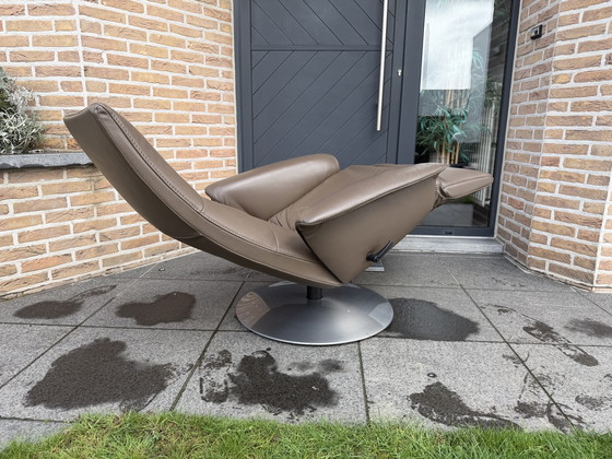 Image 1 of Jori Felini relax Medi Mono-move, Taupe leather incl. tear-shaped pillow