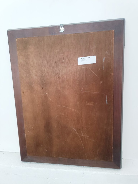 Grande Specchio in Legno di Ciliegio Massiccio Francia Anni '70 – Wood (photo 5 of 7)