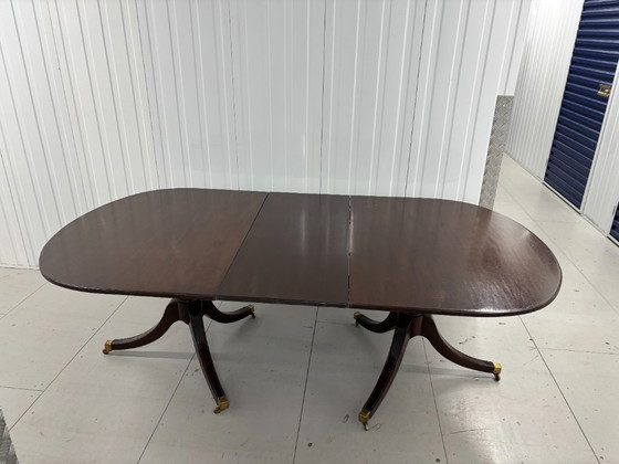 Image 1 of Antique mahogany extension table
