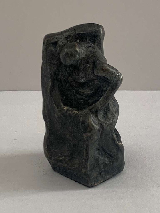 Image 1 of Alfred Hrdlicka - Study for Anthropos, 1981, fully sculpted tin casting, numbered with artist's signature and foundry stamp