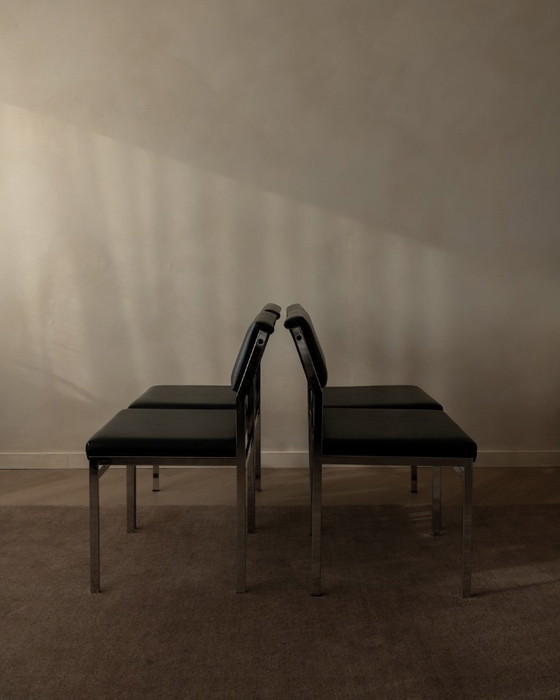 Image 1 of Pastoe SM07 Eetkamerstoelen (set van 4) van Cees Braakman - Nederlands Modernist