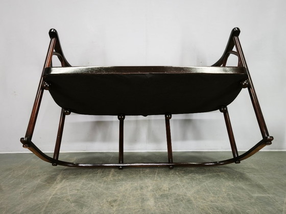 Image 1 of Sofá modernista estilo Fledermaus de Josef Hoffmann, años 30