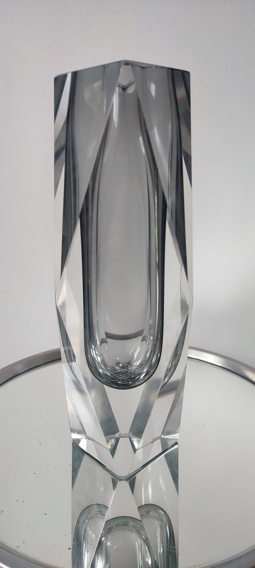 Sommerso vase Flavio Poli Seguso, Murano 