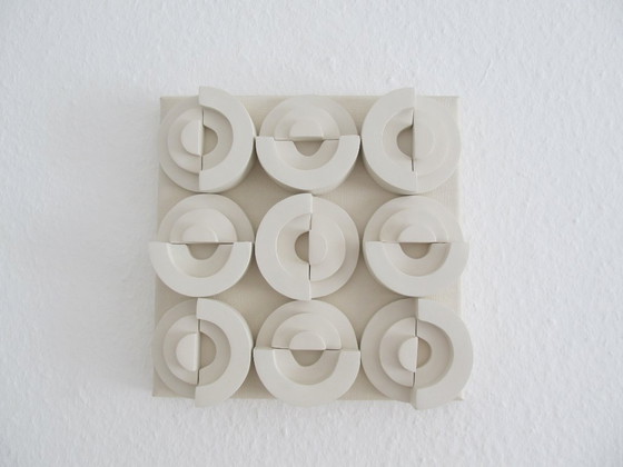 Textuurkunst "Geometrisch" 30 x 30 cm – Schilderijen & Tekeningen, Canvas (photo 4 of 5)