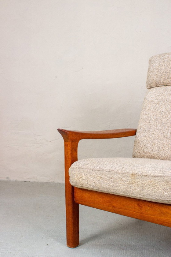 Canapé Vintage en Teck 3 Places Juul Kristensen Danish Mid Century – Canapés 3 places, Wool (photo 3 of 22)