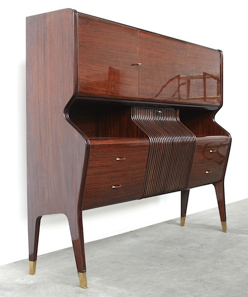 Kast in mahoniehout van Osvaldo Borsani