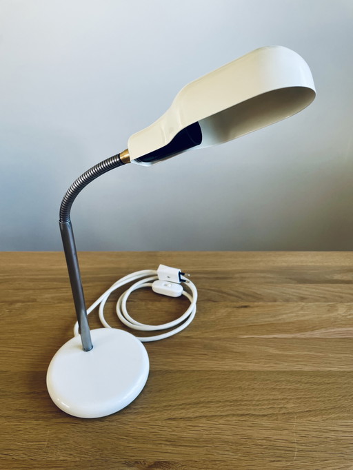 Vintage White Massive Desk Lamp