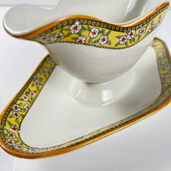 Image 1 of Salsera de ironstone "Yvonne", Orchies, principios del siglo XX