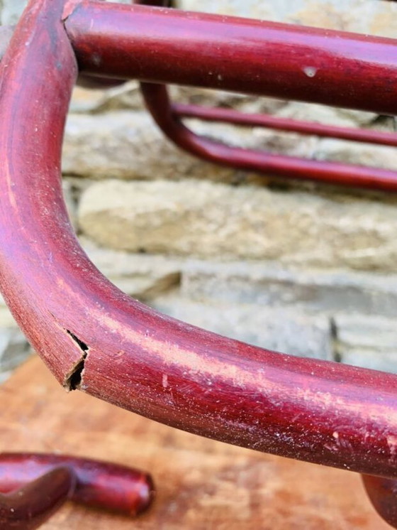 Image 1 of Appendiabiti da parete antico in legno curvato