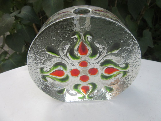 Walther Glas Jarrón de Vidrio Texturizado Brote de Tallo Solifleur .Floral Modernista – Jarrones (photo 6 of 7)