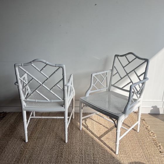 Image 1 of 2 poltrone Chippendale vintage in finto bambù Adler