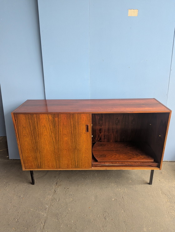 Mid Century Dressoir/ Wandkast Met Bargedeelte 1960s – Metal, Wood (photo 14 of 14)
