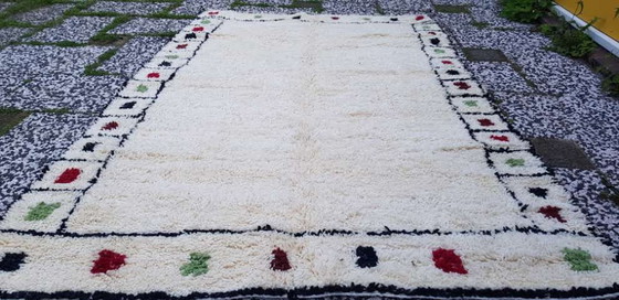 Image 1 of Alfombra bereber de lana anudada a mano, 240 x 152 cm