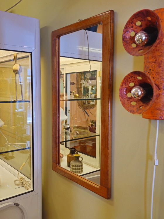 Image 1 of Specchio da parete vintage Silkeborg in teak, design danese.