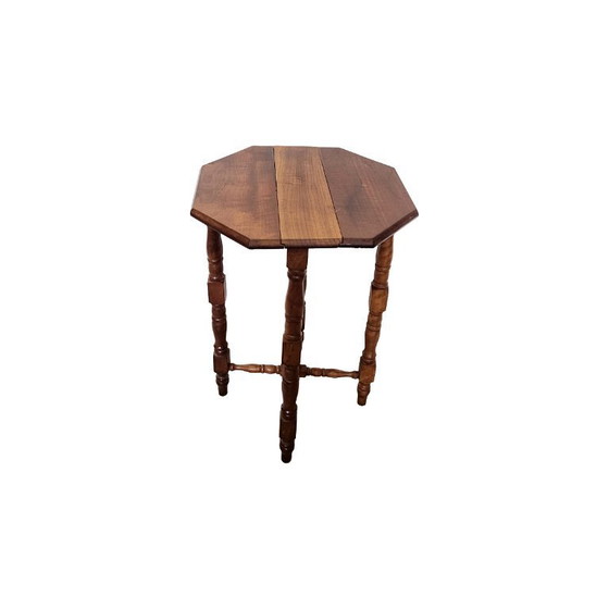 Image 1 of Vintage teakhouten hangoor bijzettafel, jaren 60/70