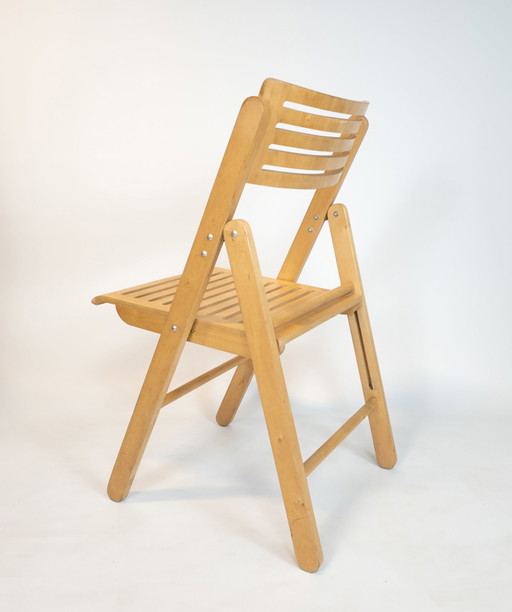 Stile moderno di metà secolo - sedia pieghevole - Era spaziale - anni '60