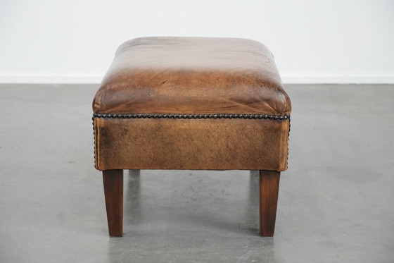 Image 1 of Schapenleren hocker