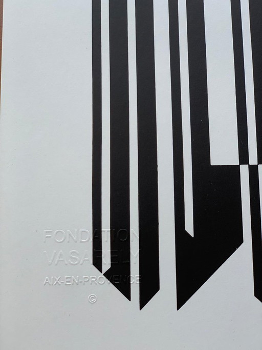 Victor Vasarely - Tirage Op Art "Leyre-II" (1973) - Editions du Griffon
