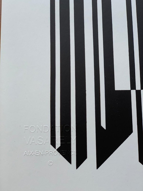 Image 1 of Victor Vasarely - Op Art Print "Leyre-II" (1973) - Editions du Griffon