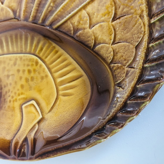 Image 1 of Lot de deux plats poissons Sarreguemines 