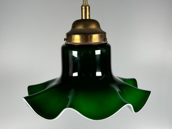 Lampada da soffitto Peill & Putzler Germania, anni '60/'70, in vetro, design Space Age. – Plafoniere, Metal (photo 4 of 13)