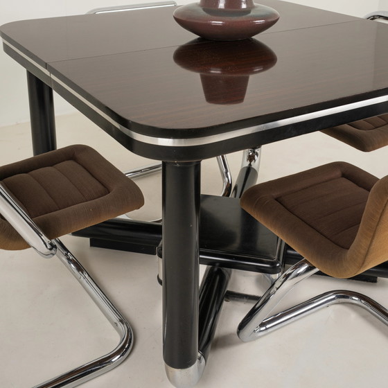 Tavolo in legno robusto anni '80 – Mobili, Wood, Metal, Modern (photo 3 of 8)