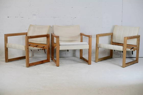 Image 1 of 3x Diana armchairs by Karin Mobring