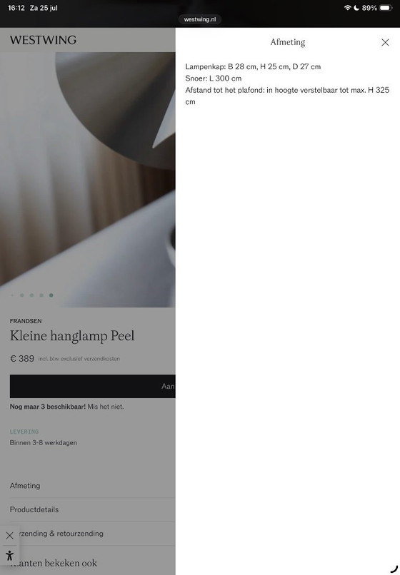 Image 1 of Lampe à suspension design Frandsen Peel