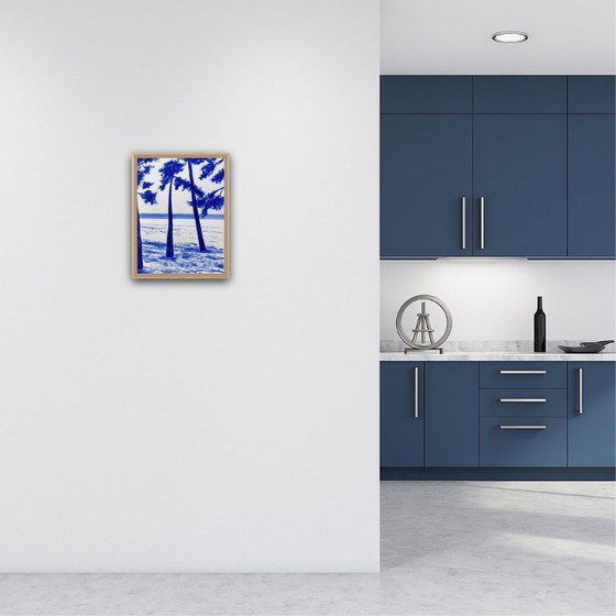 Image 1 of Acrylique sur papier blanc hahnemuhle.   Format 40x30cm.  