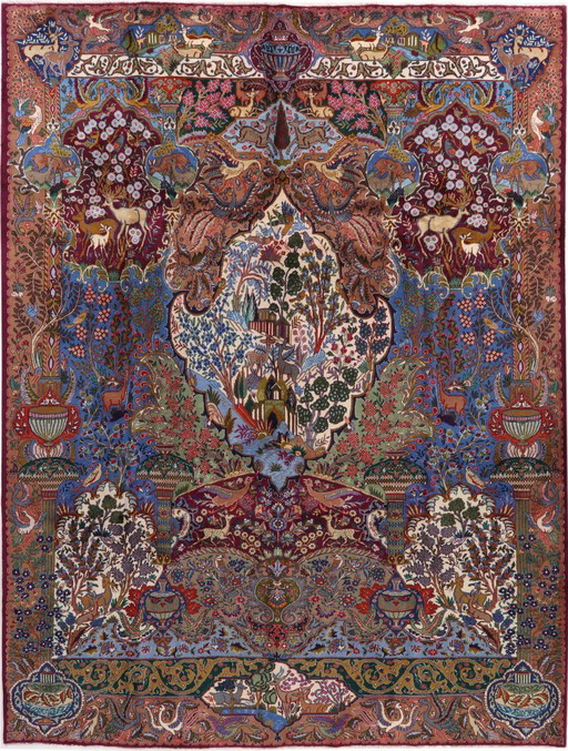 Persian carpet Kashmar 4.00 x 3.00 Oriental carpet fine No. 1140