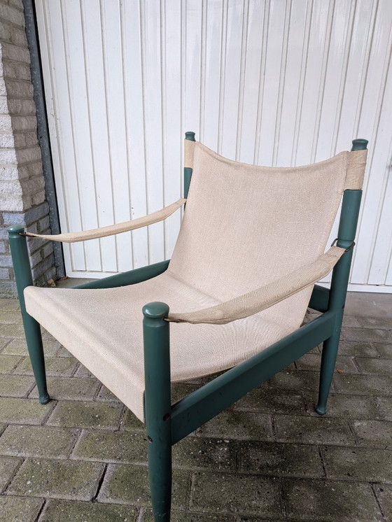 Image 1 of Dos sillas Safari danesas de Erik Wørts para Niels Eilersen, años 60