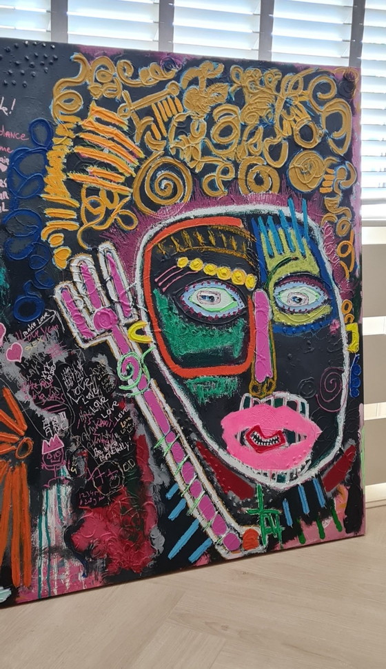 Image 1 of  GROOT RETRO KUNSTWERK!!!