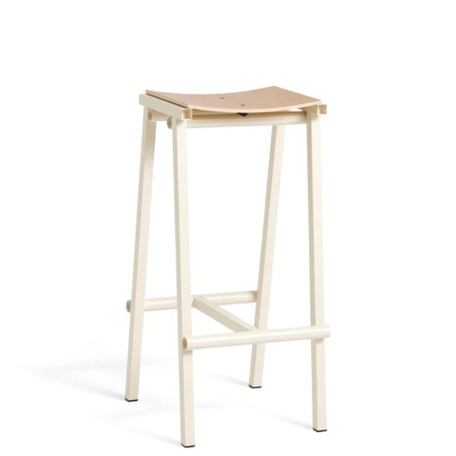 3 x Hay Taburete 8 Barhocker, hoch 75 cm / eierschalenweiß.