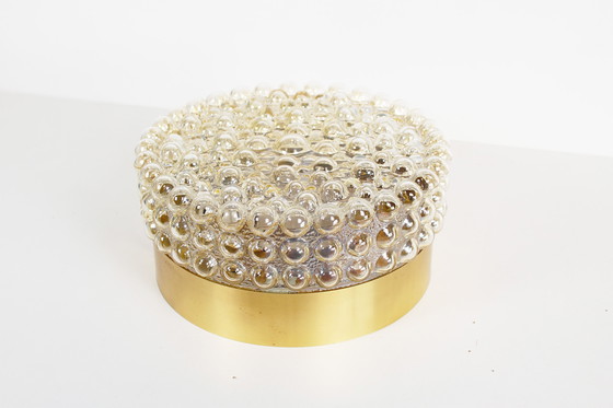 Image 1 of 1x Glass bubble flush mount light by Helena Tynell for Glashutte Limburg