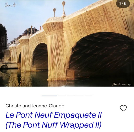 Christo and Jean Claude “Le Pont Neuf Empaqueté”