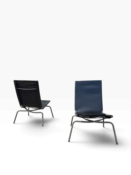 Set di 2 poltrone lounge nere di Fabiaan van Severen.