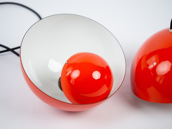 Pair Of 2 Danish Vintage Flowerpot Lamps By Verner Panton, Louis Poulsen – Pendant lamps, Other (photo 7 of 13)