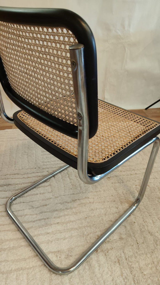 Sedia Cesca B32 Nera di Marcel Breuer, Italia – Sedie da pranzo, Rattan, Wood, Vintage (photo 6 of 15)