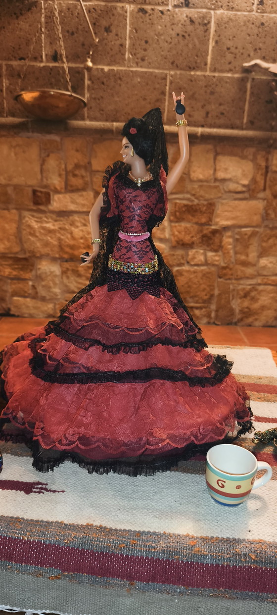 Paire de danseuses de flamenco, 48 cm, vintage espagnoles, Marin Chiclana – Objets déco, Plastic, Textile (photo 13 of 15)