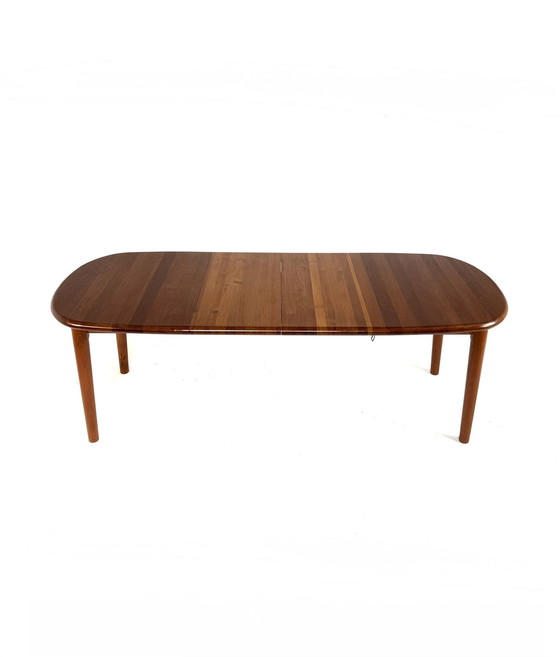 Image 1 of Vintage verlengbare Deense teakhouten eettafel ‘70